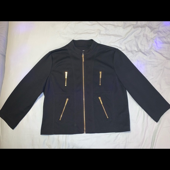 Michael Kors Jackets & Coats Michael Kors Black Jacket With Gold